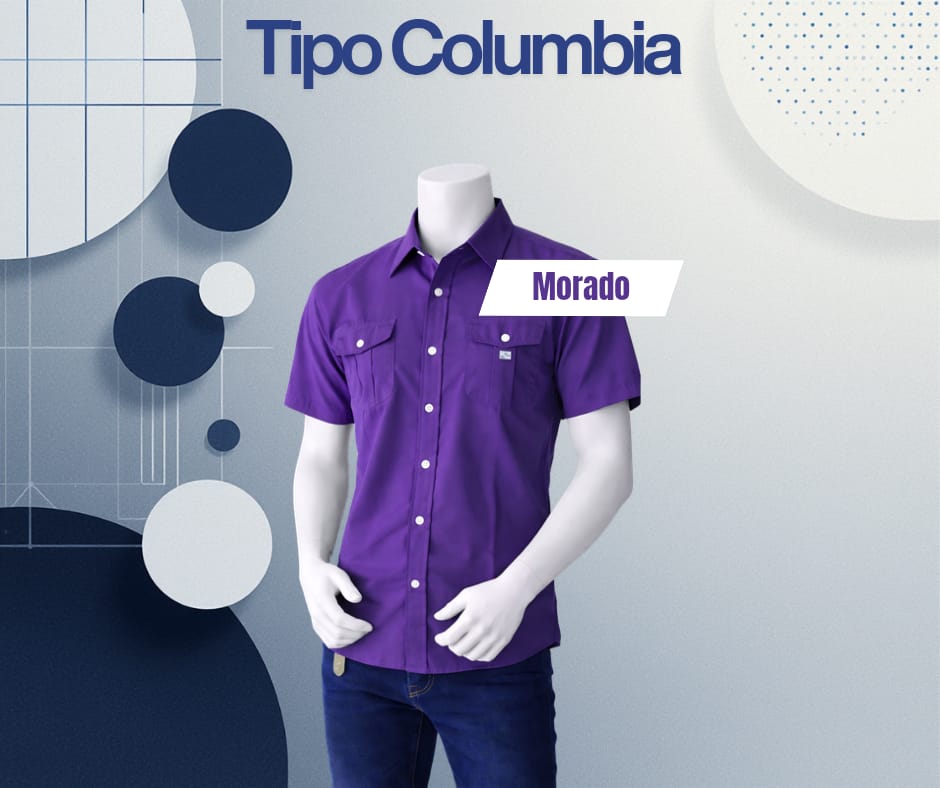 Camisa tipo columbia MC / Mujer