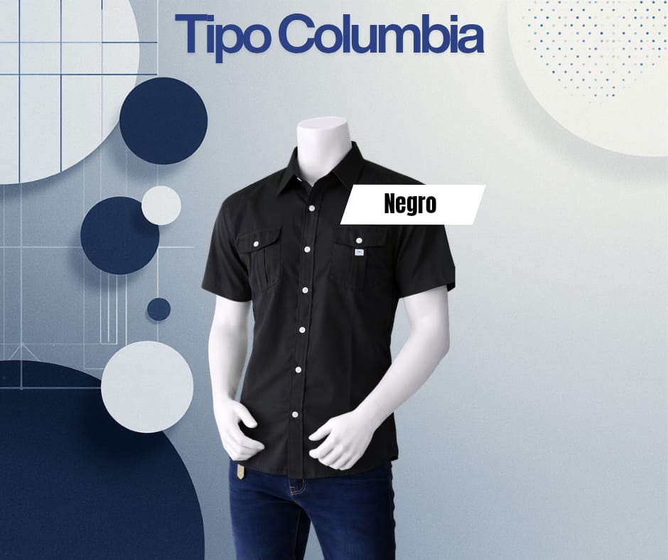 Camisa tipo columbia MC / Hombre