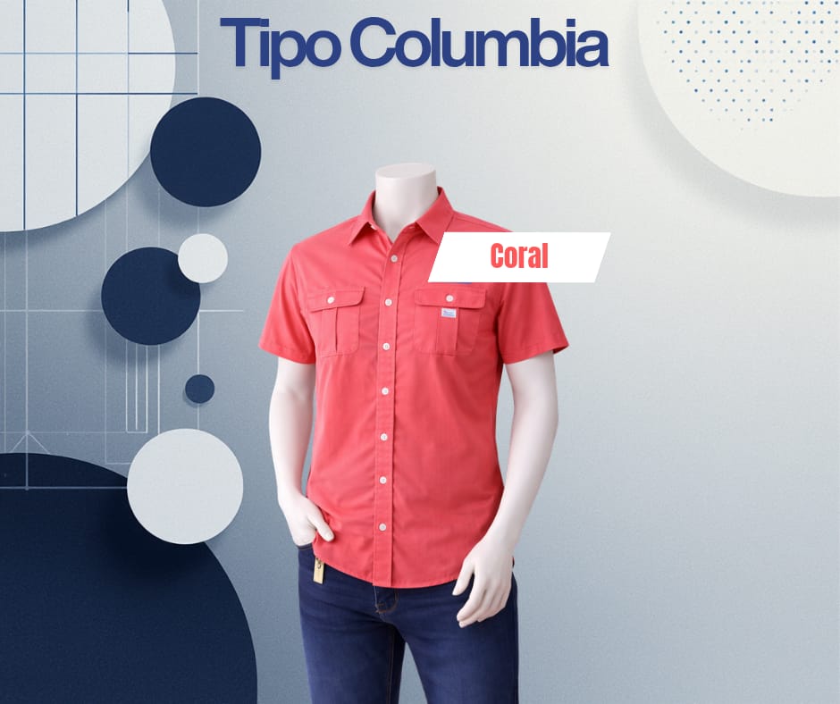 Camisa tipo columbia MC / Mujer