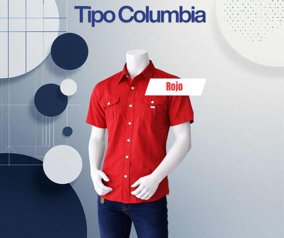 Camisa tipo columbia MC / Hombre