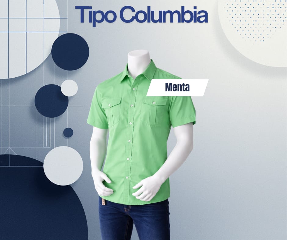 Camisa tipo columbia MC / Hombre
