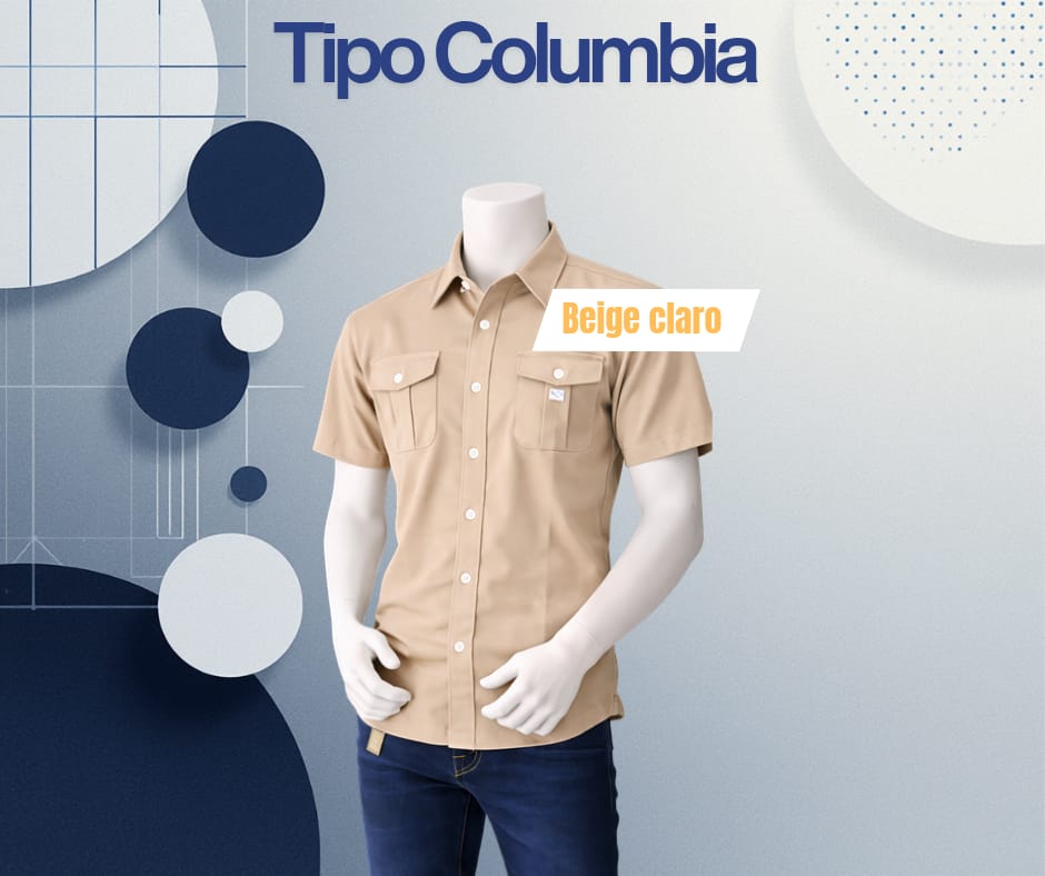Camisa tipo columbia MC / Mujer