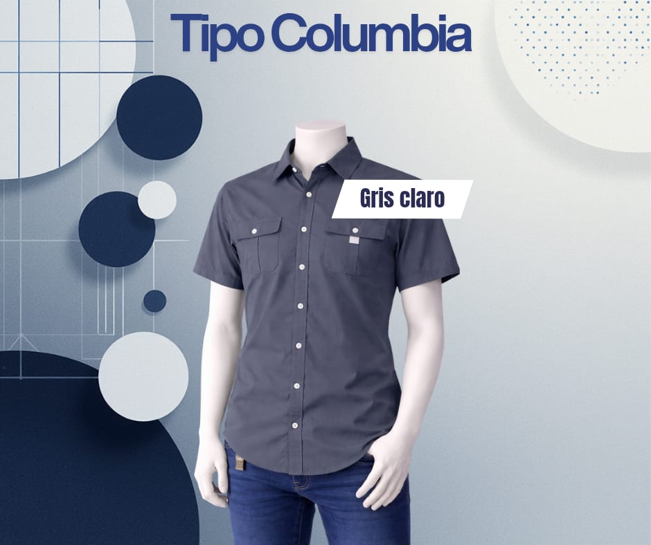 Camisa tipo columbia MC / Mujer