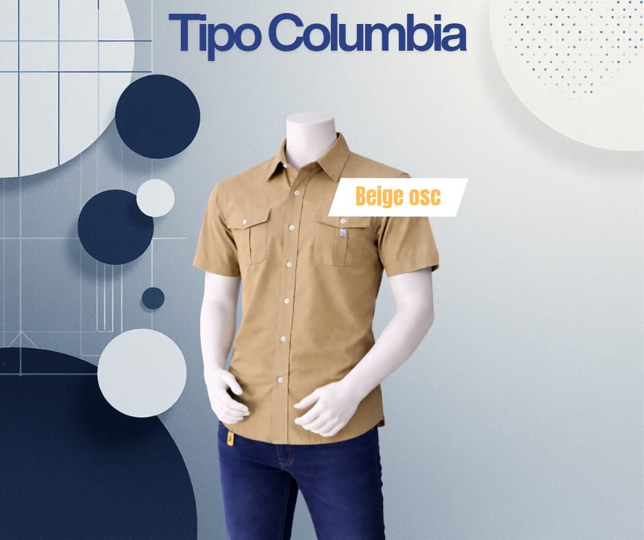 Camisa tipo columbia MC / Mujer