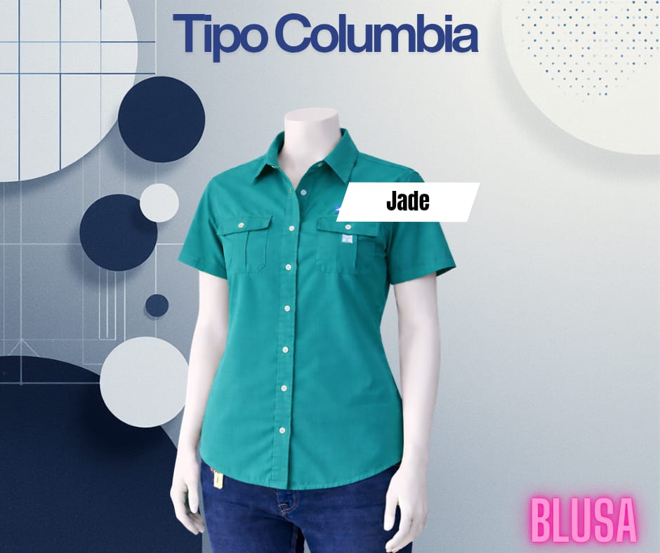 Camisa tipo columbia MC / Mujer
