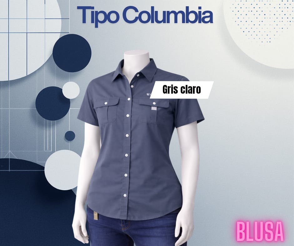 Camisa tipo columbia MC / Hombre