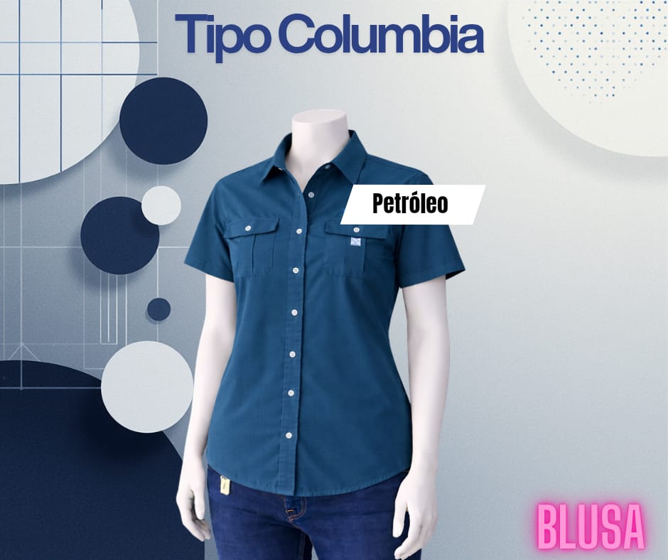 Camisa tipo columbia MC / Hombre